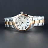 Tissot T Wave Quartz Mother of Pearl Dial Two Tone Steel Strap Watch for Women - T112.210.22.113.00