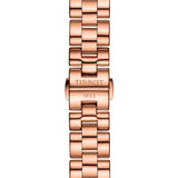 Tissot T Wave T Lady Mother of Pearl Dial Rose Gold Steel Strap Watch For Women - T112.210.33.111.00