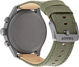 Tissot T Sport Chrono XL Beige Dial Green Nylon Strap Watch for Men - T116.617.37.267.00