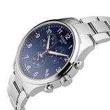 Tissot T Sport Chrono XL Classic Blue Dial Silver Steel Strap Watch For Men - T116.617.11.047.01