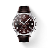 Tissot T Sport Chrono XL Classic Brown Dial Brown Leather Strap Watch For Men - T116.617.16.297.00