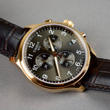 Tissot T Sport Chrono XL Classic Brown Dial Brown Leather Strap Watch For Men - T116.617.36.057.01