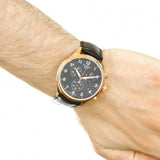 Tissot T Sport Chrono XL Classic Brown Dial Brown Leather Strap Watch For Men - T116.617.36.057.01