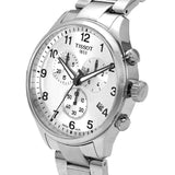 Tissot Chrono XL Classic Silver Dial Silver Steel Strap Watch For Men - T116.617.11.037.00