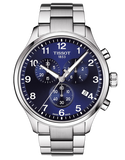 Tissot T Sport Chrono XL Classic Blue Dial Silver Steel Strap Watch For Men - T116.617.11.047.01