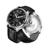 Tissot Chrono XL Classic Black Dial Black Leather Strap Watch For Men - T116.617.16.057.00