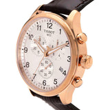 Tissot Chrono XL Classic Silver Dial Brown Leather Strap Watch For Men - T116.617.36.037.00