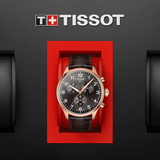 Tissot Chrono XL Black Dial Brown Leather Strap Watch For Men - T116.617.36.057.01