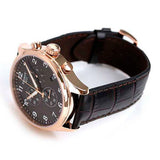 Tissot Chrono XL Black Dial Brown Leather Strap Watch For Men - T116.617.36.057.01