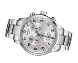 Tissot Chrono XL Classic Silver Dial Silver Steel Strap Watch For Men - T116.617.11.037.00