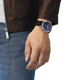 Tissot Chrono XL Classic Blue Dial Brown Leather Strap Watch For Men - T116.617.16.047.00