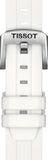 Tissot Seastar 1000 Quartz Mother of Pearl Dial White Rubber Strap Watch for Women - T120.210.17.116.00