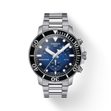 Tissot Seastar 1000 Chronograph Driver Blue Dial Silver Steel Strap Watch For Men - T120.417.11.041.01