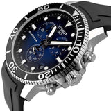 Tissot Seastar 1000 Chronograph Blue Dial Black Rubber Strap Watch For Men - T120.417.17.041.00