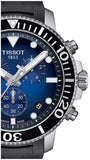 Tissot Seastar 1000 Chronograph Blue Dial Black Rubber Strap Watch For Men - T120.417.17.041.00