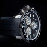 Tissot Seastar 1000 Chronograph Black Dial Black Rubber Strap Watch For Men - T120.417.17.051.00