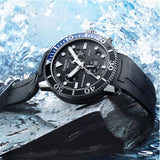 Tissot Seastar 1000 Quartz Chronograph Black Dial Black Rubber Strap Watch For Men - T120.417.17.051.02