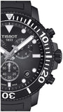 Tissot Seastar 1000 Chronograph Black Dial Black Silicone Strap Watch For Men - T120.417.37.051.02