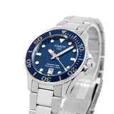 Tissot Seastar 1000 Lady Blue Dial Silver Steel Strap Watch For Women - T120.210.11.041.00