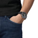 Tissot Seastar 1000 Chronograph Black Dial Black Silicone Strap Watch For Men - T120.417.37.051.02