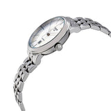 Tissot Carson Premium Automatic Lady Diamonds White Dial Silver Steel Strap Watch for Women - T122.207.11.036.00