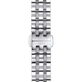 Tissot T Classic Carson Premium White Diamonds Dial Silver Steel Strap Watch for Women - T1222071103600