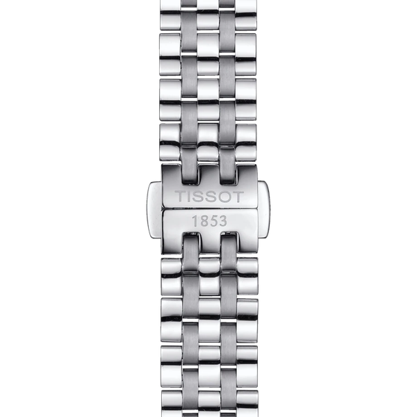 Tissot T Classic Carson Premium Lady Mother of Pearl Pink Dial Silver Steel Strap Watch For Women - T122.210.11.159.00