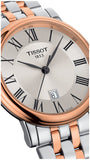 Tissot Carson Premium Lady Silver Dial Two Tone Steel Strap Watch For Women - T122.210.22.033.01