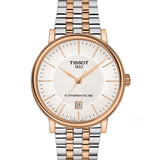 Tissot Carson Premium Powermatic 80 White Dial Two Tone Steel Strap Watch For Men - T122.407.22.031.01