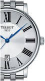 Tissot Carson Premium Quartz Silver Dial Silver Steel Strap Watch For Men - T122.410.11.033.00