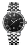 Tissot Carson Silver Stainless Steel Black Dial Premium Watch For Men - T122.410.11.053.00