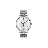 Tissot Carson Premium White Dial Silver Steel Strap Watch For Men - T122.417.11.011.00