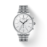 Tissot Carson Premium White Dial Silver Steel Strap Watch For Men - T122.417.11.011.00