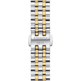 Tissot T Classic Carson Premium White Dial Two Tone Stainless Steel Strap Watch for Women - T122.207.22.031.00