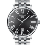 Tissot Carson Silver Stainless Steel Black Dial Premium Watch For Men - T122.410.11.053.00