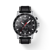 Tissot Supersport Chrono Black Dial Black Leather Strap Watch for Men - T125.617.16.051.00