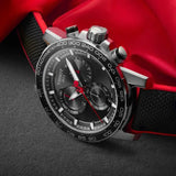 Tissot Supersport Vuelta Special Edition Chrono Black Dial Black Nylon Strap Watch for Men - T125.617.17.051.01