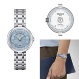 Tissot Bellissima Small Lady Light Blue Dial Silver Steel Strap Watch for Women - T126.010.11.133.00