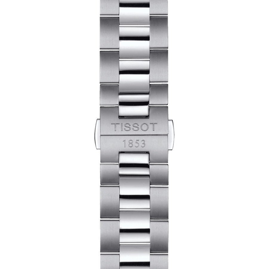 Tissot Gentleman Powermatic 80 Silicium Black Dial Silver Steel Strap Watch For Men - T127.407.11.061.01