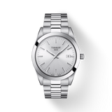 Tissot Gentleman Silver Dial Silver Steel Strap Watch For Men - T127.410.11.031.00