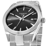 Tissot T Trend Couturier Chronograph Black Dial Silver Steel Strap Watch For Men - T035.410.11.051.00