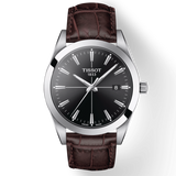 Tissot Gentlemen Black Dial Brown Leather Strap Watch for Men - T127.410.16.051.01