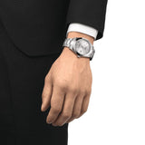 Tissot Gentleman Powermatic 80 Silicium Silver Dial Silver Steel Strap Watch For Men - T127.407.11.031.00