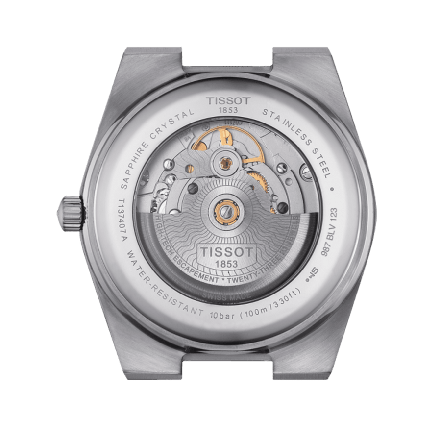 Tissot PRX Powermatic 80 Green Dial Silver Steel Strap Watch For Men - T137.407.11.091.00