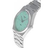 Tissot PRX Quartz Light Green Dial Silver Steel Strap Watch for Men - T137.410.11.091.01