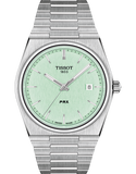 Tissot PRX Quartz Light Green Dial Silver Steel Strap Watch for Men - T137.410.11.091.01