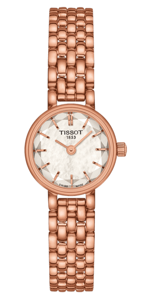 Tissot Lovely Mother of Pearl Dial Rose Gold Steel Strap Watch for Women - T140.009.33.111.00