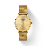 Tissot Everytime Lady Gold Dial Gold Mesh Bracelet Watch for Women - T143.210.33.021.00