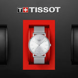 Tissot Everytime Gent Silver Dial Silver Mesh Bracelet Watch for Men - T143.410.11.011.00