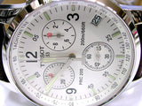 Tissot T Race PRC 200 Chronograph White Dial Brown Leather Strap Watch for Men -  T17.1.516.32